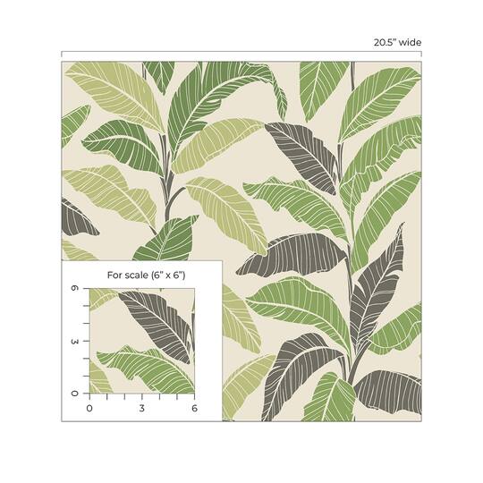 Tommy Bahama Leafy Peel & Stick Wallpaper
